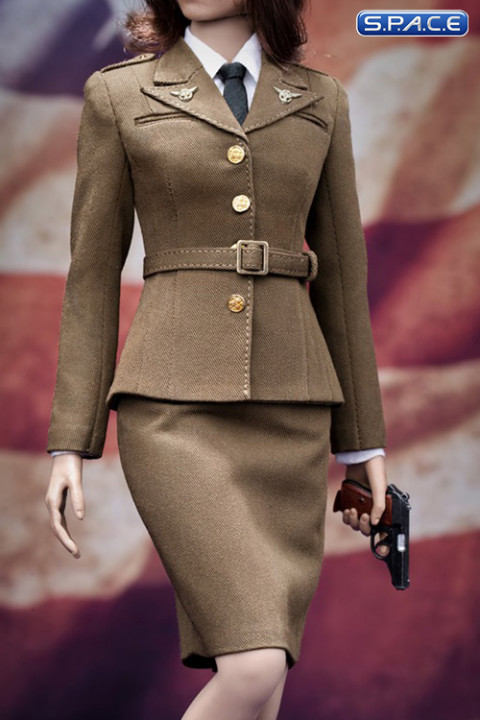 1/6 WWII U.S. Army Female Agent Uniform Set