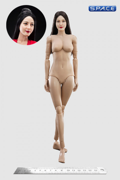 1/6 Scale Female Body with Asian Beauty Head (antique hairstyle)