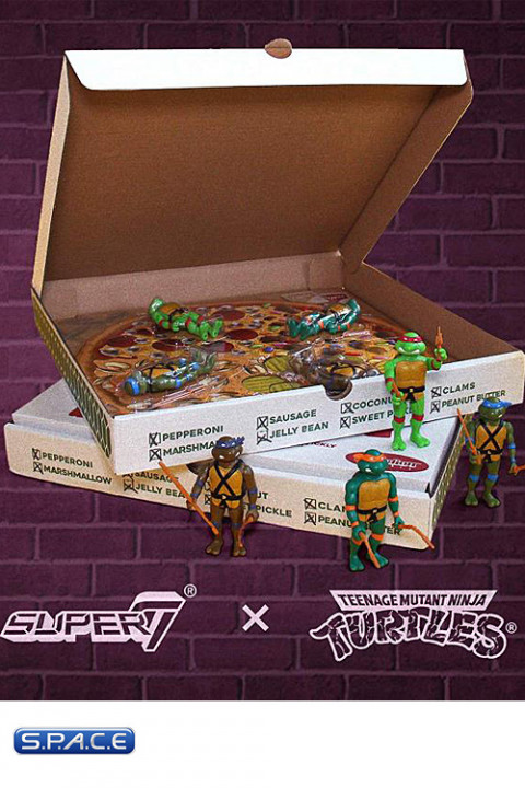 TMNT ReAction Pizza Box Set SDCC 2019 Exclusive (Teenage Mutant Ninja Turtles)