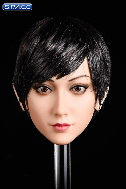 1/6 Scale Jasmine Head Sculpt (short black hair)