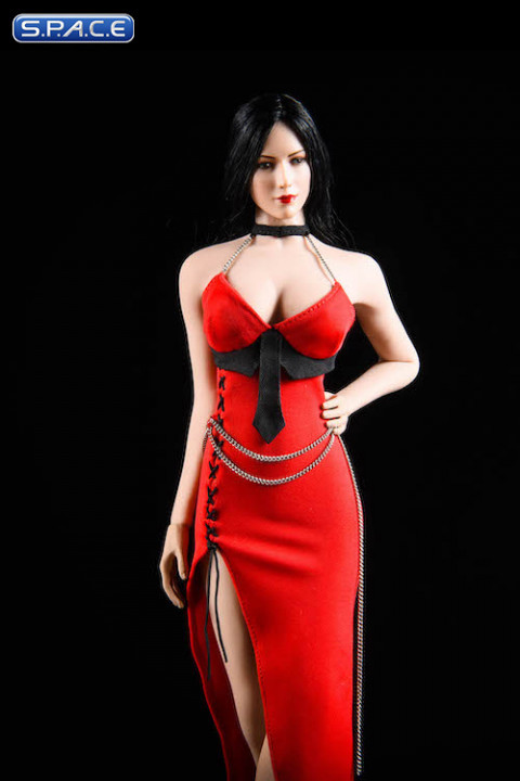 1/6 Scale red Party Dress