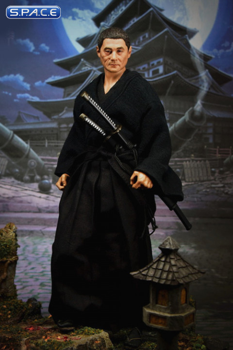 1/6 Scale Samurai Character Set with black hair Head Sculpt