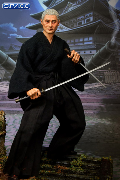 1/6 Scale Samurai Character Set with white hair Head Sculpt