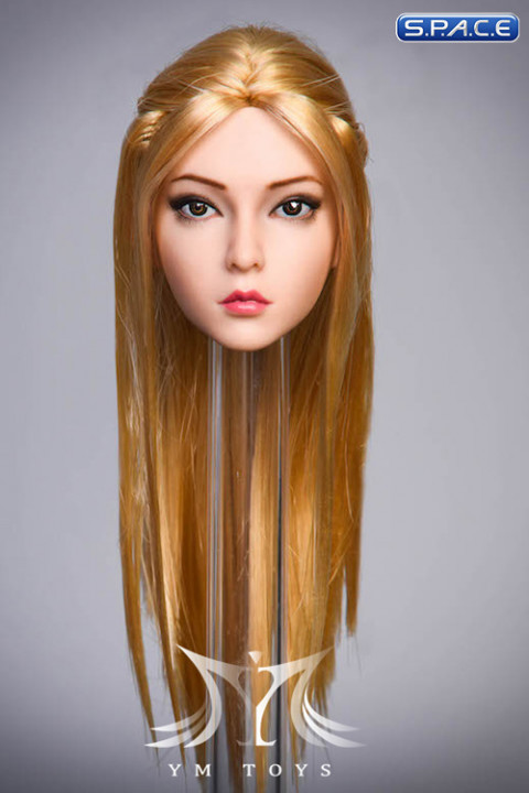 1/6 Scale Rose Head Sculpt (brown eyes / straight long golden hair)