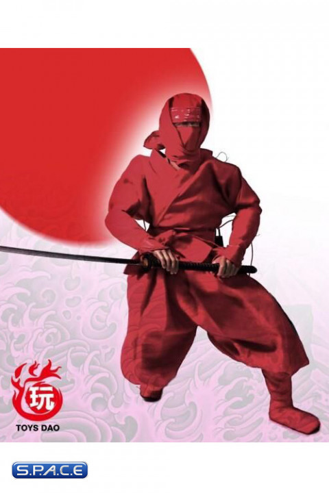 1/6 Scale red Ninja Suit