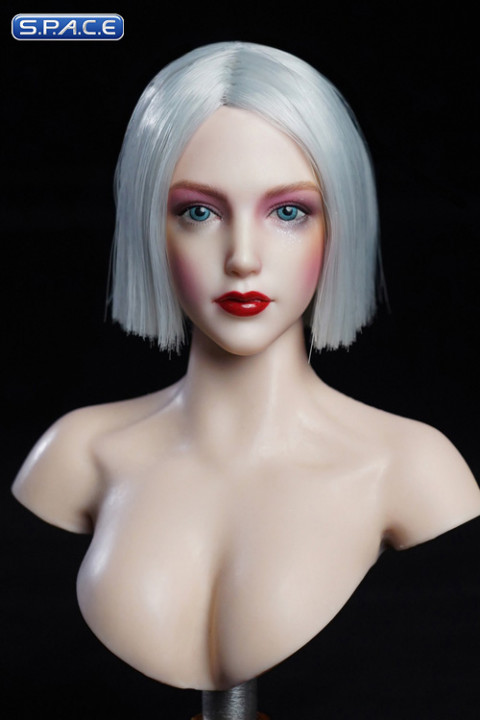 1/6 Scale Iris Head Sculpt with Make-Up (white hair)