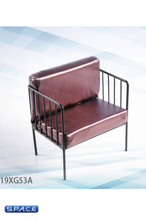 1/6 Scale metal frame Armchair (brown)