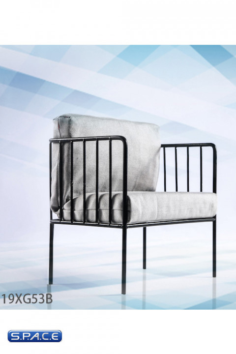 1/6 Scale metal frame Armchair (grey)