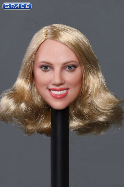 1/6 Scale Scarlett Head Sculpt (straw blonde hair)