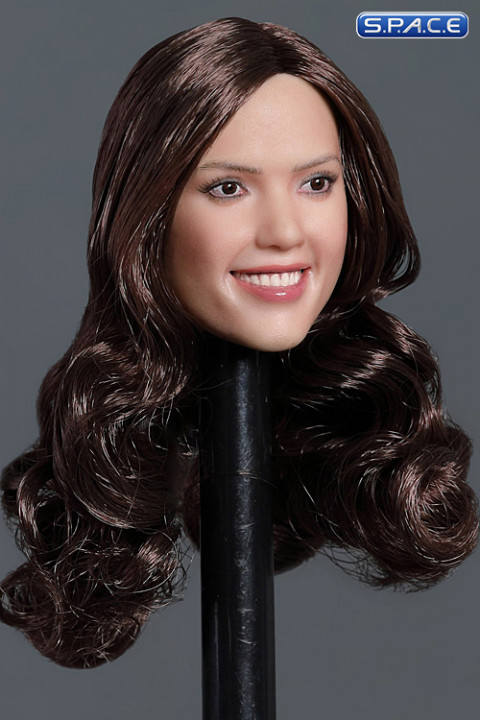 1/6 Scale Jessica Head Sculpt (long brown hair)
