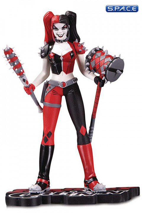 Harley Quinn red, white & black Statue by Amanda Conner (DC Comics)