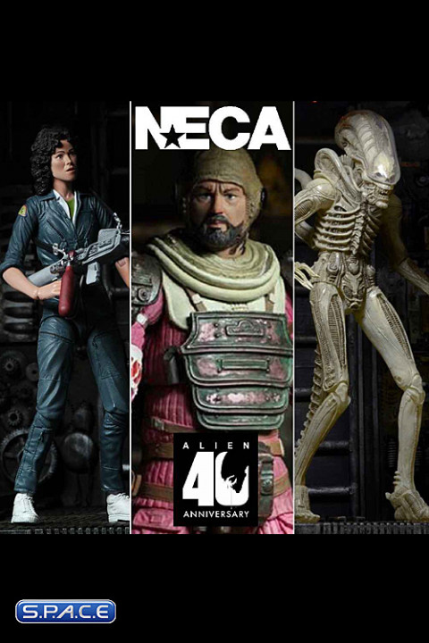 Complete Set of 3: Alien 40th Anniversary Series 1 (Alien)