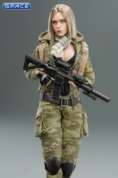 1/12 Scale MC Camouflage Women Soldier - Villa