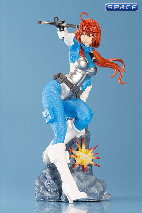 1/7 Scale Scarlett 25th Anniversary Bishoujo PVC Statue sky blue color Version (G.I. Joe)