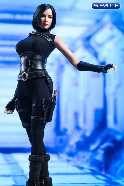 1/6 Scale Female Assassin Clothing Set (black)