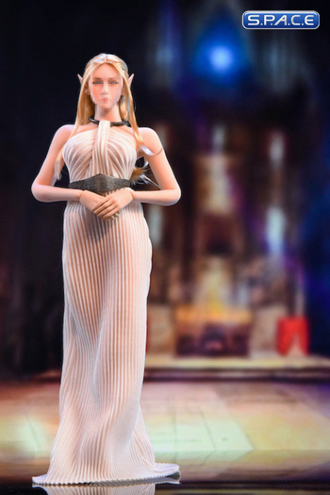 1/6 Scale backless Evening Dress (champagne color)
