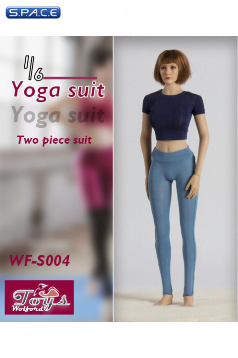 1/6 Scale two-piece Yoga Suit (blue)