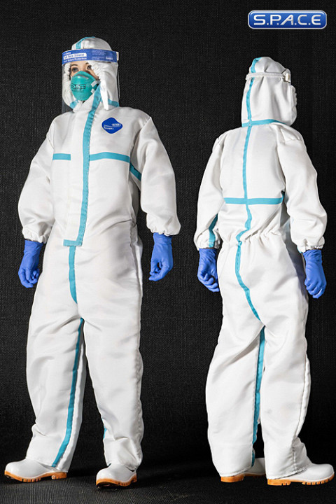 1/6 Scale Female Disposable Protective Clothing Set