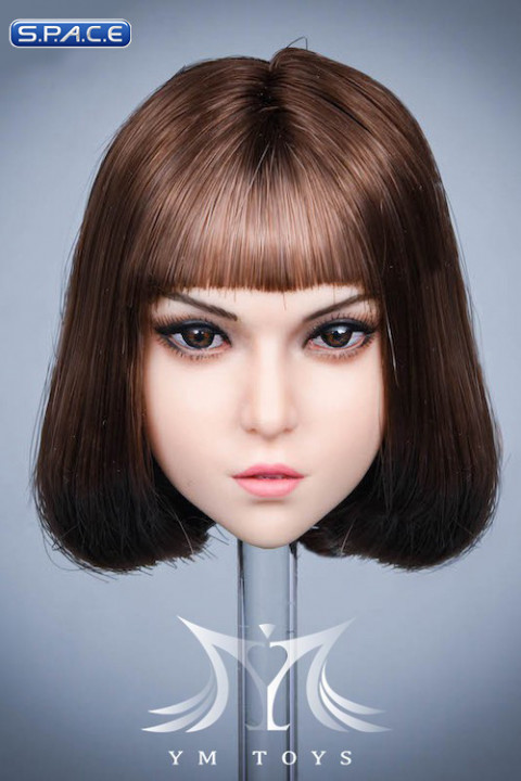 1/6 Scale Lena Head Sculpt (dark brown hair)