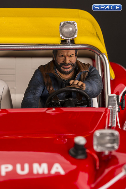 Bud Spencer on Dune Buggy Statue (Watch Out, We’re Mad!)