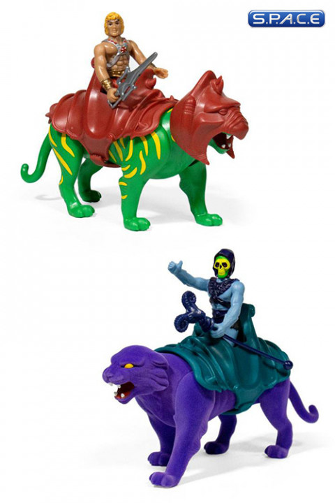 2er Bundle: Panthor & Battle Cat ReAction Figures (Masters of the Universe)