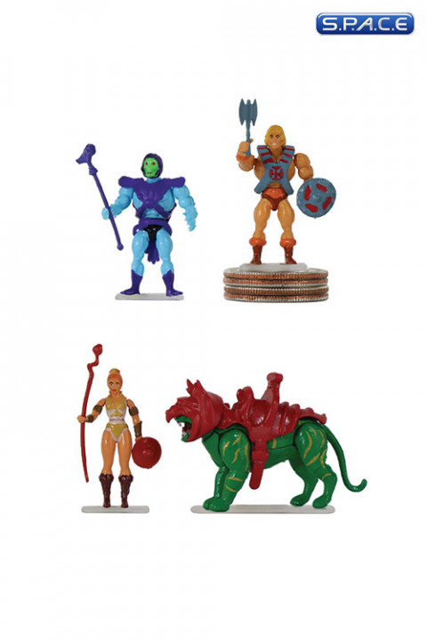4er Satz: MOTU Wave 1 Worlds Smallest Micro Action Figures (Masters of the Universe)