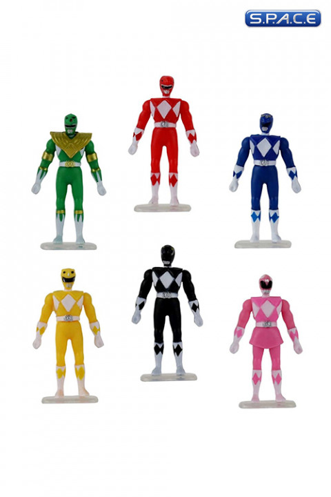 Set of 6: Power Rangers Wave 1 World’s Smallest Micro Action Figures (Power Rangers)
