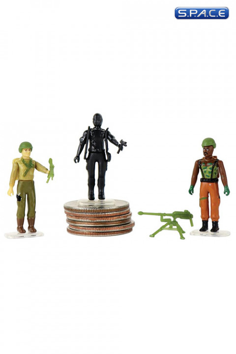 Set of 3: G.I. Joe Wave 1 World’s Smallest Micro Action Figures (G.I. Joe)