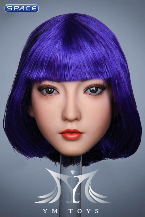 1/6 Scale Aoi Head Sculpt (purple hair)