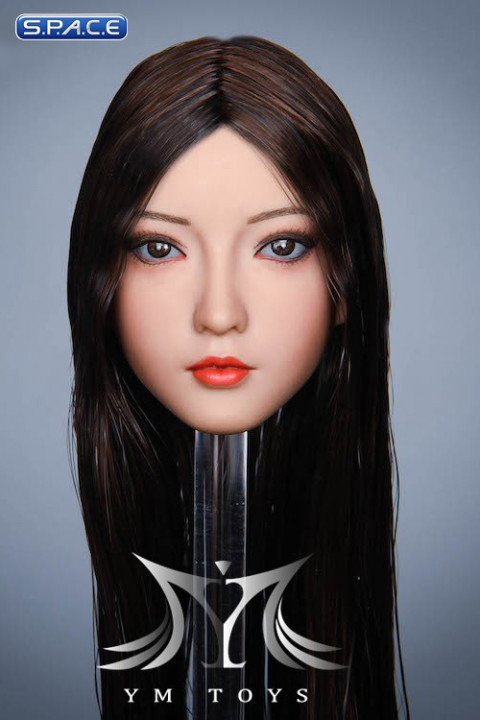 1/6 Scale Aoi Head Sculpt (long brown hair)