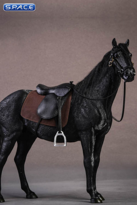 1/12 Scale black Hanoverian Horse