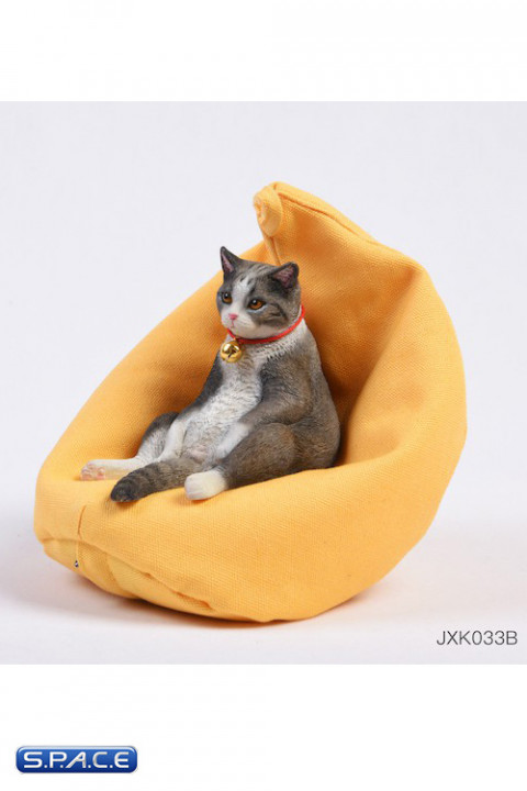 1/6 Scale lazy Cat with Sofa (black)