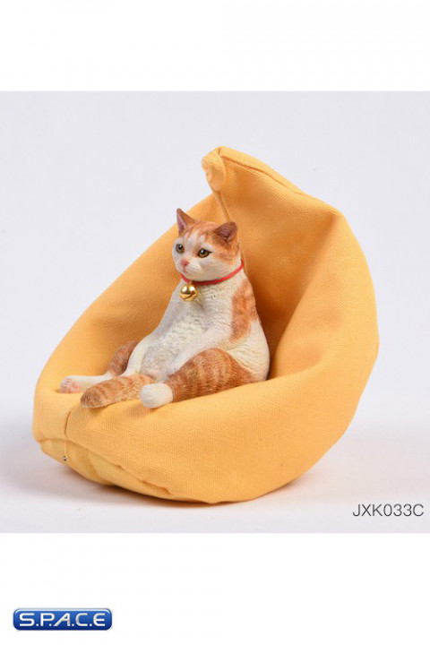 1/6 Scale lazy Cat with Sofa (sorrel/white)