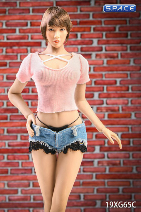 1/6 Scale Hot Pants with pink Top