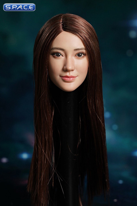 1/6 Scale Misaki Head Sculpt (long brown hair)