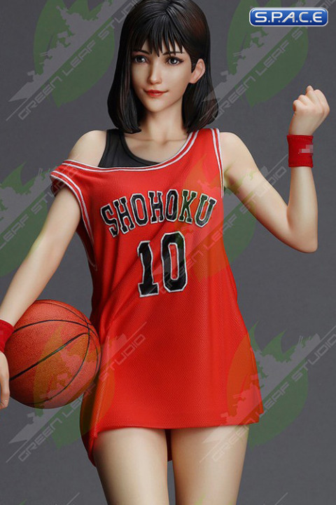 Basketball Girl with red jersey Statue