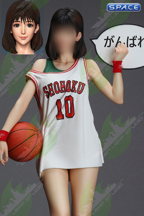 Basketball Girl with white jersey Statue