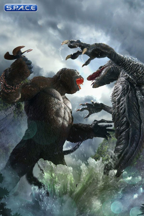 Kong vs. Skullcrawler Deluxe Mixed  Media Statue Set (Kong: Skull Island)