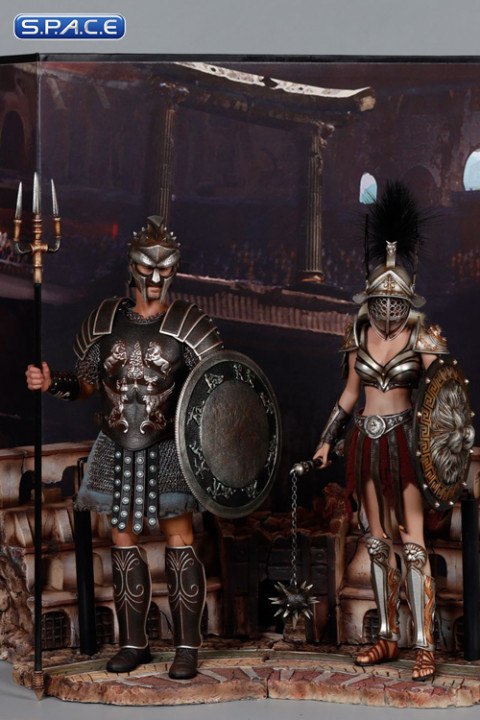 1/6 Scale Gladiatrix with black crista & Gladiator Decimus Set