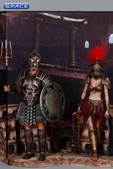 1/6 Scale Gladiatrix with red crista & Gladiator Decimus Set