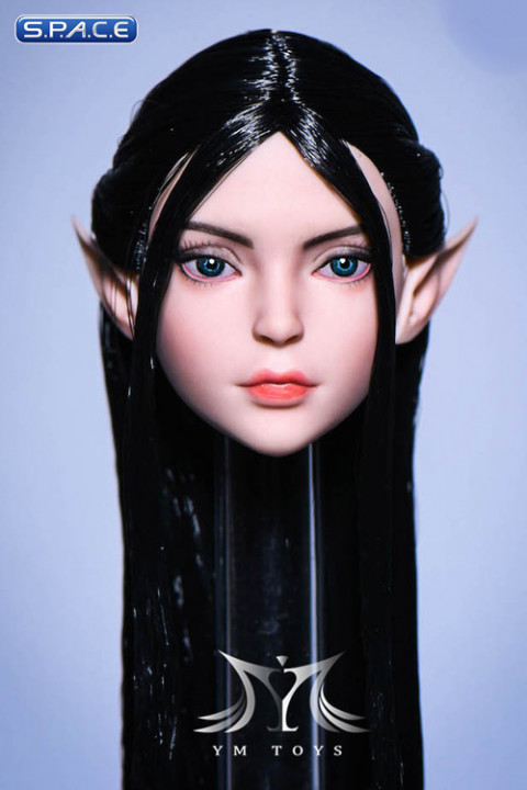 1/6 Scale Ilmare Head Sculpt (black hair)