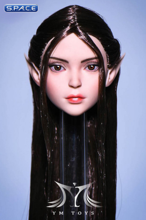 1/6 Scale Ilmare Head Sculpt (dark brown hair)