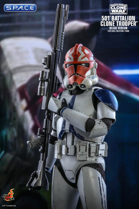 1/6 Scale 501st Battalion Clone Trooper Deluxe Version TMS023 (Star Wars - The Clone Wars)