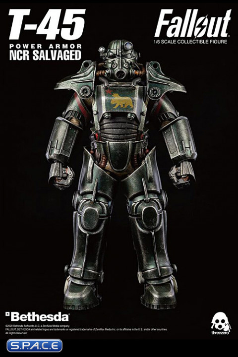 1 6 Scale T 45 Ncr Salvaged Power Armor Fallout