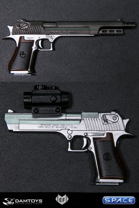 1/6 Scale Desert Eagle Set (steel silver)