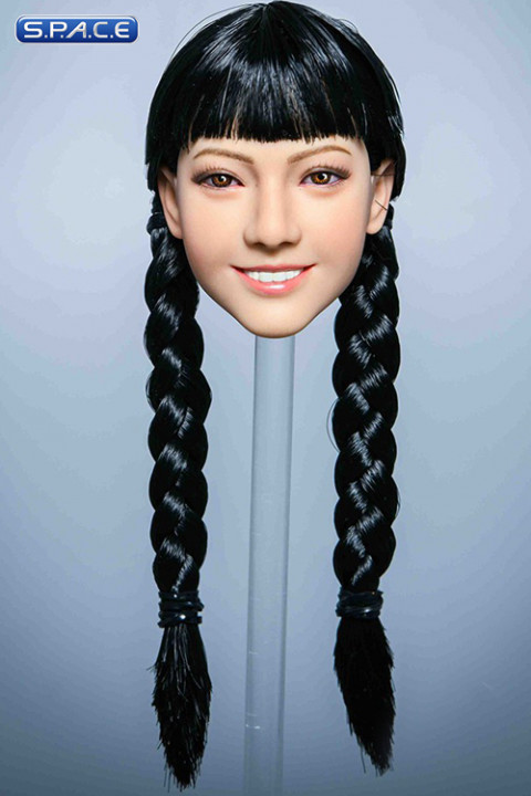 1/6 Scale Airi Head Sculpt (black hair with braids)