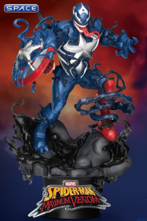 Maximum Venom Captain America Diorama Stage 065 (Marvel)