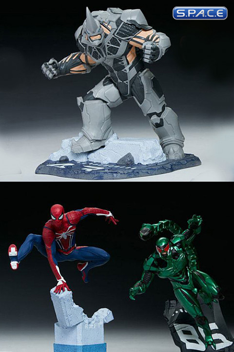 1/12 Scale Spider-Man, Rhino & Scorpion Statue Set (Marvels Spider-Man)