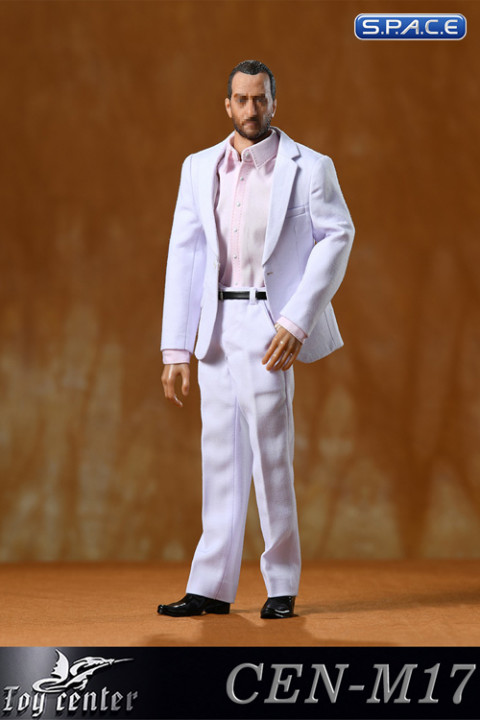 1/6 Scale Narrow Shoulder One-Button Suit Set (white)