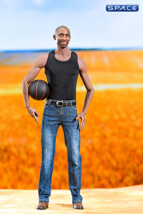 1/6 Scale Tank Top & Jeans Set (black)